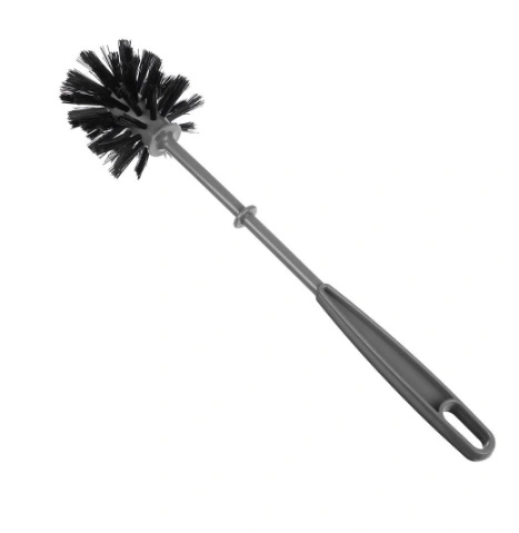 Ерш туалетный "Azur" серый с черной щетиной