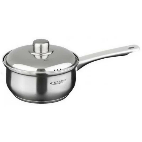 Ковш из нержавеющей стали 1,8л индукционное дно "Гретта" Катунь