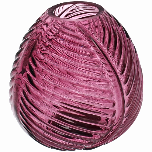 Ваза стеклянная Луана 1112см розовая_5