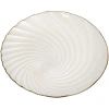 Тарелка стеклянная "Фьюжн" 27см перламутр