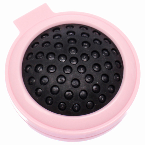 Расчёска массажная складная с зеркалом БАМБИ БУМ, цвет розовый, d-65см (пакет с подвесом)_5