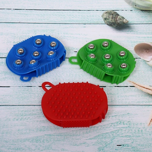 Массажёр двухсторонний антицеллюлитный Чудо варежка 13952 см, микс цветов_4