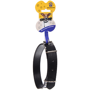 Ошейник для собак из искусственной кожи "БРО на Стиле", цвет черный, 2,5*57см (бирка)