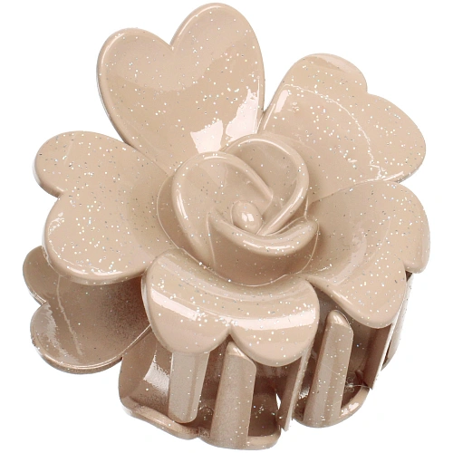 Заколка - краб для волос AKS - SALVATORE, микс 6 цветов, роза, 77см _3