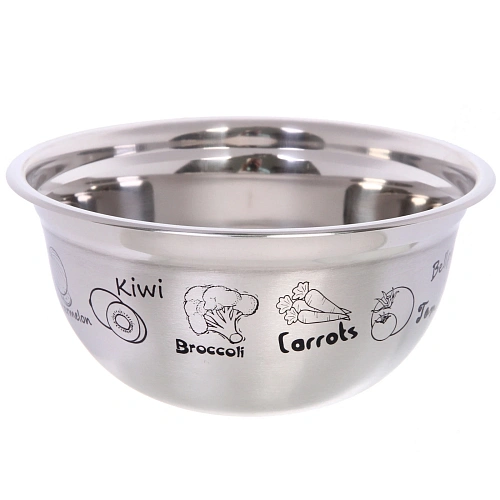 Миска из нержавеющей стали 2813см с рисунком_4