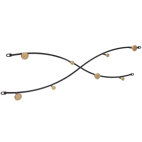 Ключница металлическая 8 крючков ЛОФТ ВОСТ, элла, цвет черный, 5515см _5