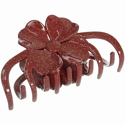 Заколка - краб для волос AKS - MANTANA, микс 6 цветов, цветок, 116см _7