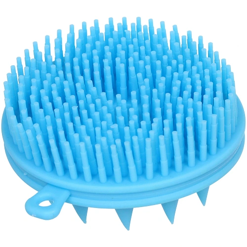 Щетка для вычесывания шерсти двухстороняя Счастливый хвост!, цвет голубой, 84см (коробка)_4