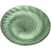 Тарелка стеклянная "Фьюжн" 32см изумрудный перламутр