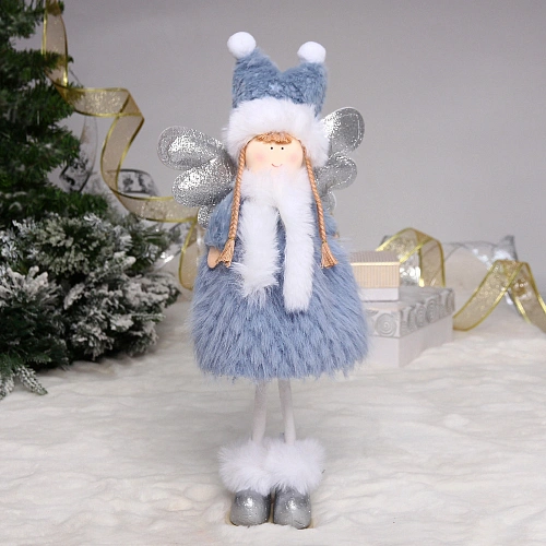 Фигурка новогодняя "Красавица " 40 см, голубой
