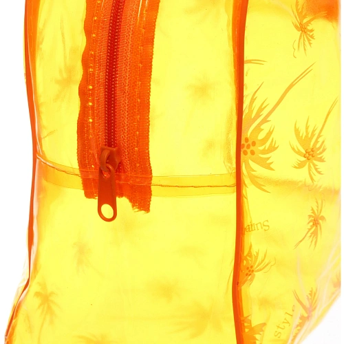 Косметичка прозрачная Adventure - Peas, пальмы цвет оранжевый, 23179см_4