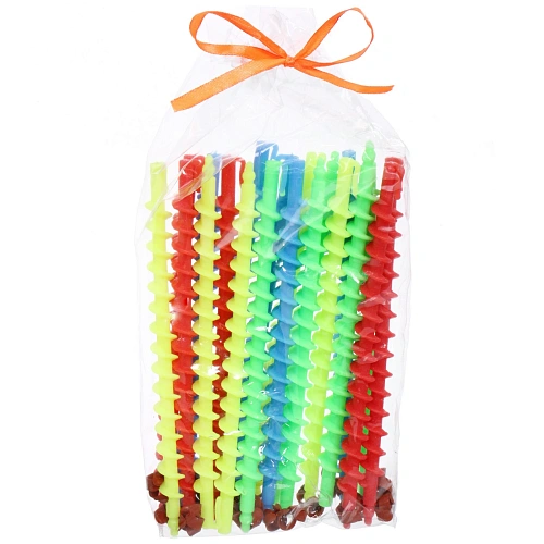 Бигуди для мелких кудрей 20шт KUDRI, цвет микс, 151см (в прозрачной косметичке и бантик)_5