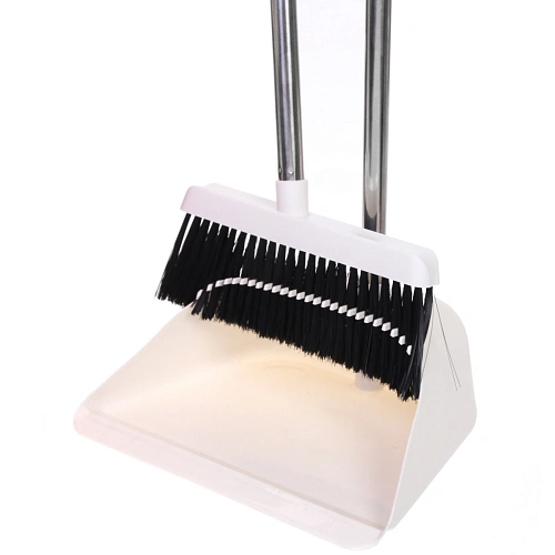 Набор для уборки, щетка для пола с совком Профи белый 8813_8