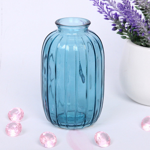 Ваза стеклянная Блум 712см микс цветов_4