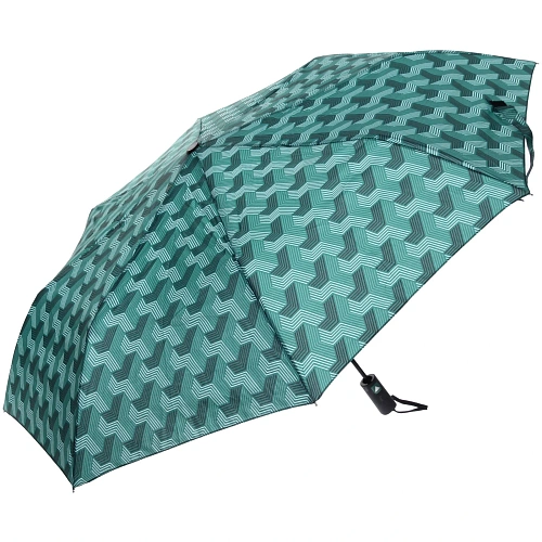 Зонт женский полуавтомат Витраж, микс 6 цветов, 8 спиц, d-100см, длина в слож виде 30см_16