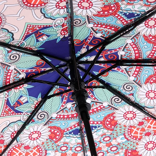 Зонт женский полуавтомат Фиора, микс 6 цветов, 8 спиц, d-100см, длина в слож виде 30см_7