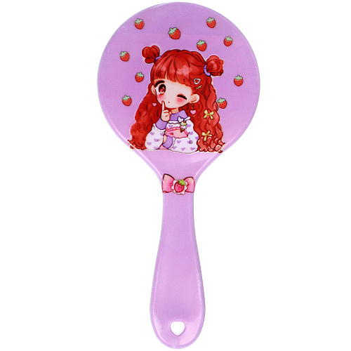 Расческа массажная детская Призма, девочки анимэ, микс 4 цвета, 1022 см (блистер Ultramarine)_3