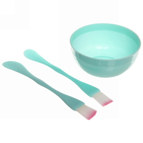 Набор косметический Beauty, две кисти и чаша, цвет мятный, 15,52см_5