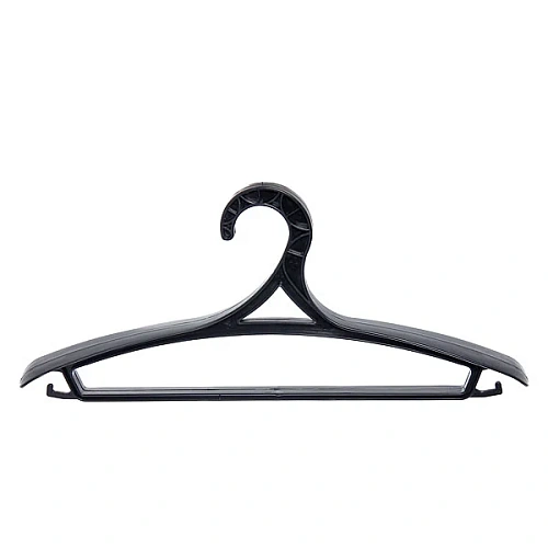 Плечики для верхней одежды 1шт "ЭКСПЕРТХАУС", цвет черный, 44-46р С518