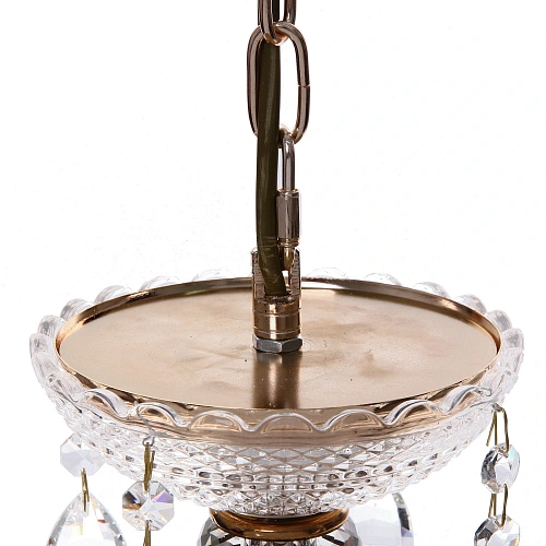 Люстра подвесная в стиле барокко Buon gusto 840Вт 25-S9040 со стеклянными основаниями_15