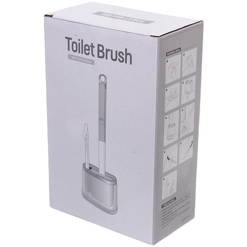 Ерш с креплением на стену Стиль 40см, силиконовая щетка 8623_6