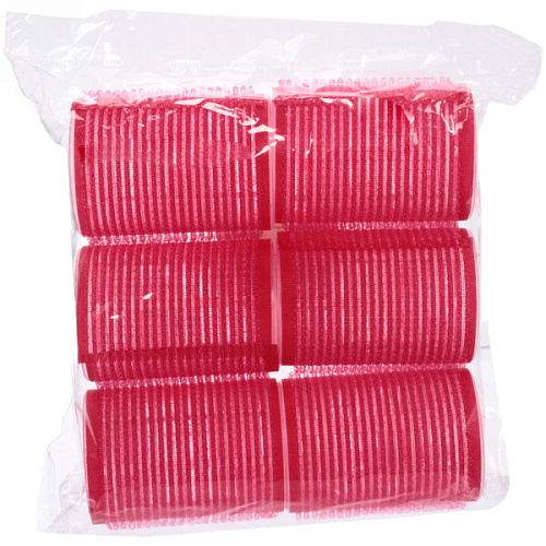 Бигуди липучки, 6шт, однотонные, цвет микс, d-4,5_10