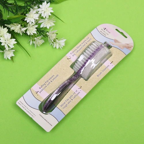 Пемза для ног Pedicure - Hit, 4 в1, четырехсторонняя, цвет в ассортименте, 17см _5