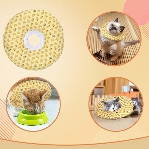 Воротник ветеринарный на кулиске ЛЮБИМЫЙ БРО, уточки, р L, окружность шеи 20-32см (лейбл)_7