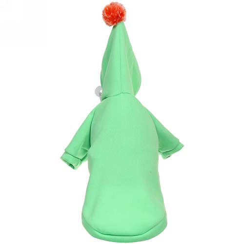 Кофта-толстовка для собаки Помпончик с капюшоном, размер XL (5640см) цвет мятный Ultramarine_7