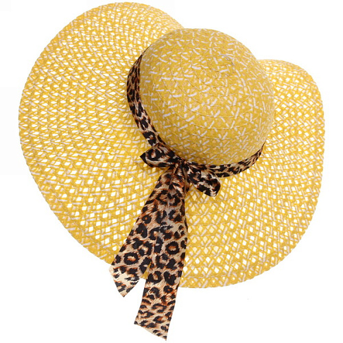 Шляпа женская с широкими полями TiraMiSu- Стелла, микс 8 цветов, р58, ширина полей 14 см_16