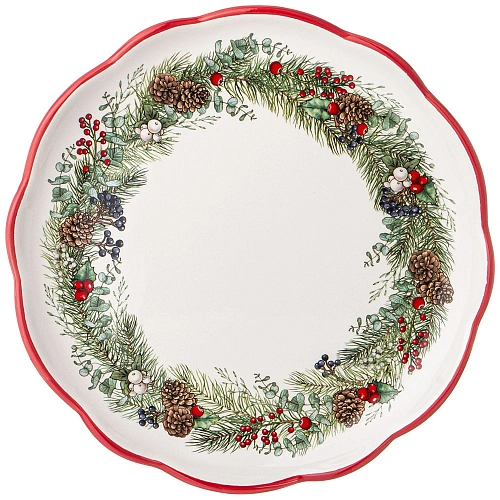 Тарелка керамическая обеденная 24,5*2,5см "CELEBRATION" в под.уп