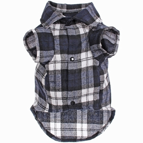 Кофта - рубашка фланелевая для мелких пород собак и кошек BRO Style, цвет черный, р 3XL_5