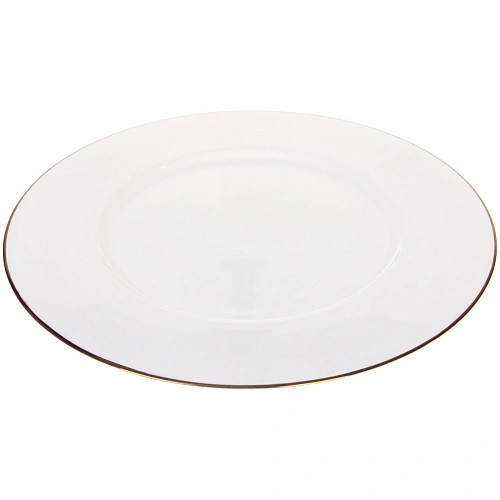 Тарелка фарфоровая White magic Gold 31см_4