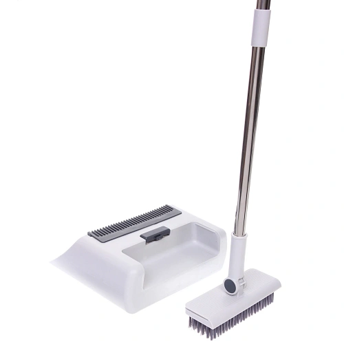 Набор для уборки  с совком 3в1, две щетки для пола, водосгон Клио_17