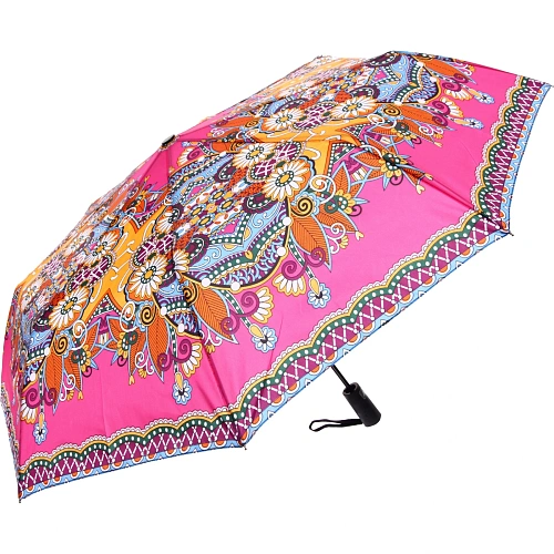 Зонт женский полуавтомат Фиора, микс 6 цветов, 8 спиц, d-100см, длина в слож виде 30см_17