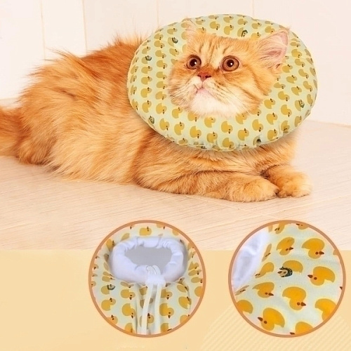 Воротник ветеринарный на кулиске ЛЮБИМЫЙ БРО, уточки, р L, окружность шеи 20-32см (лейбл)_6