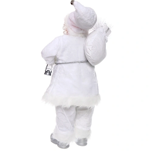 Дед Мороз - Лесовичок Снежные времена 60 см, Белый_5