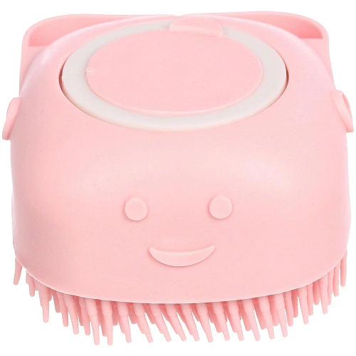 Щетка для вычесывания шерсти и мытья Счастливый хвост!, цвет розовый, 84,5см80мл (коробка)_4