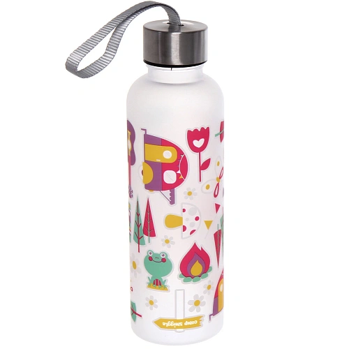 Бутылка питьевая пластиковая 600мл Летний микс, микс цветов_9