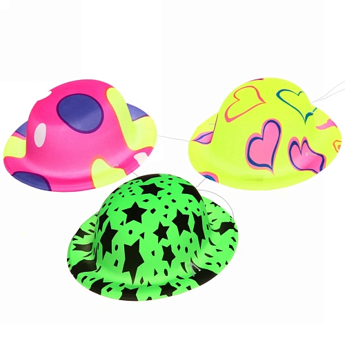 Шляпа карнавальная Котелок мини (d-16 см), микс_3