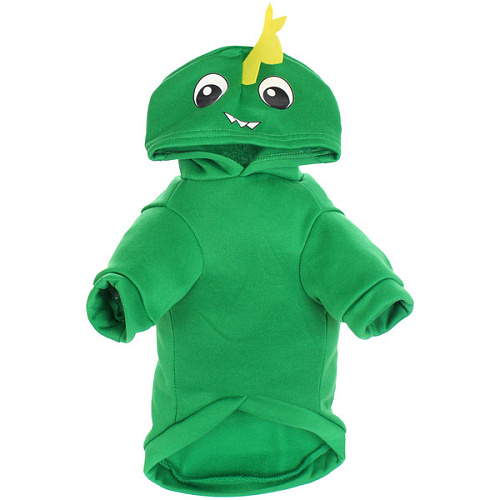 Кофта - толстовка с капюшоном для собак мелких пород МОДНЫЙ БРО, динозаврик, размер XL (564026см) Ultramarine_3