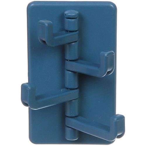 Крючок настенный многофункциональный на липкой основе ИДЕЯДОМА, цвет лазурный синий, нагрузка 3кг95,5см (пакет с подвесом)_3