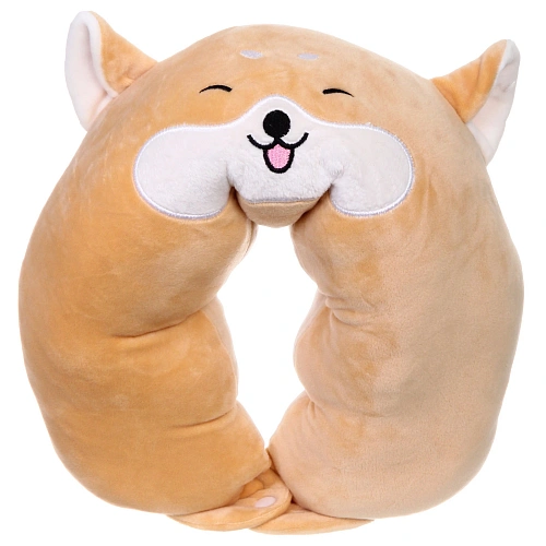 Подушка дорожная TRIP - Cutie, корги, цвет коричневый_3