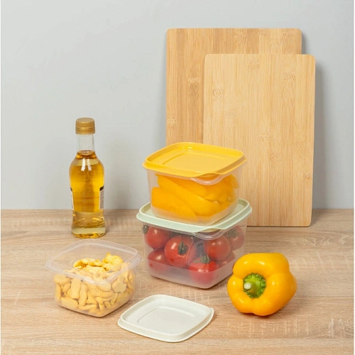 Набор контейнеров 3шт (0,45л+0,75л+1,2л) микс_2