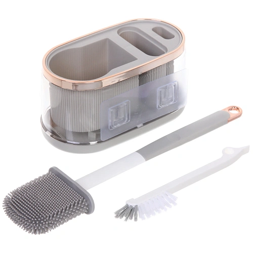 Ерш с креплением на стену Стиль 40см, силиконовая щетка 8626_5