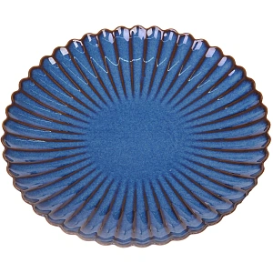 Тарелка керамическая "Верона" 27см ромашка синяя