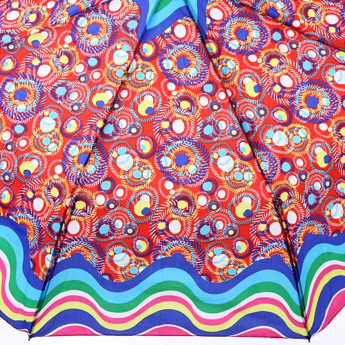 Зонт женский полуавтомат Кланти, микс 6 цветов, 8 спиц, d-100см, длина в слож виде 30см_13