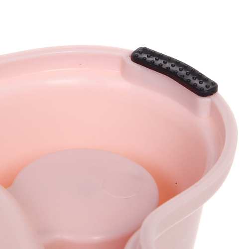 Миска пластиковая для медленного кормления с автопоилкой Колор-Один дома 331817,5см 320мл цвет нежно-розовый_6