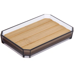 Мыльница Квадро серая