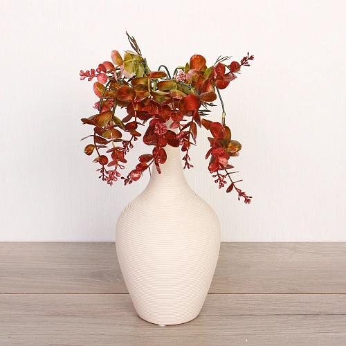 Искусственные цветы Волшебство трав 35см Эвкалипт красный_7